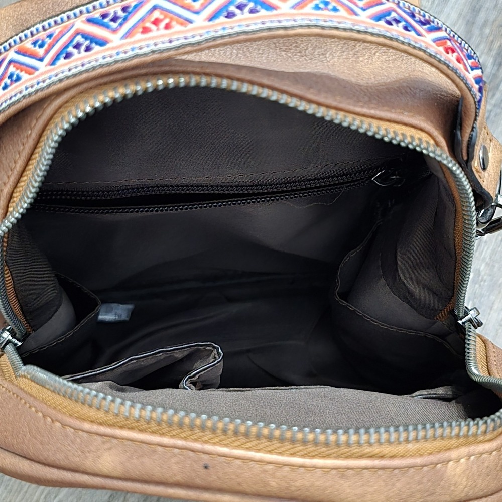 FADEON Backpack Purse Small Designer  Multicolored Strap Pockets Travel Festival - Picture 7 of 9